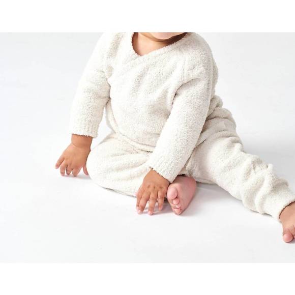 NEW 7AM ENFANT wrap fuzzy top in ecru - Picture 1 of 6